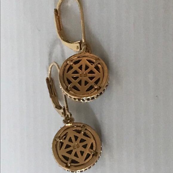 Eddie Borgo drop dangle Black Onyx Cone Crystal Earrings - Picture 4 of 5